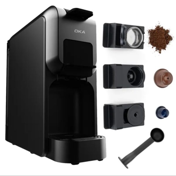 ⁦ماكينة قهوة بالكبسولات والبن المطحون من OKA
لصناعة الإسبريسو
موديل OKA C50⁩ - الصورة ⁦3⁩