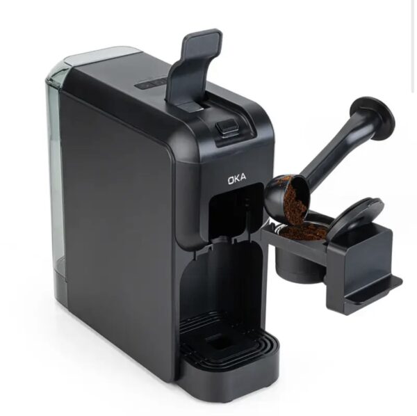 ⁦ماكينة قهوة بالكبسولات والبن المطحون من OKA
لصناعة الإسبريسو
موديل OKA C50⁩ - الصورة ⁦13⁩