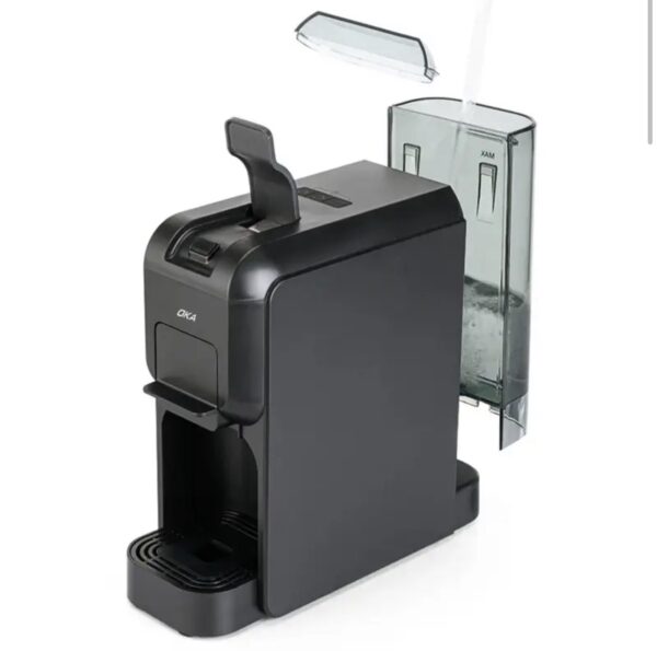 ⁦ماكينة قهوة بالكبسولات والبن المطحون من OKA
لصناعة الإسبريسو
موديل OKA C50⁩ - الصورة ⁦12⁩