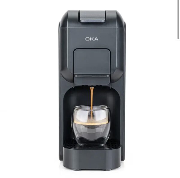⁦ماكينة قهوة بالكبسولات والبن المطحون من OKA
لصناعة الإسبريسو
موديل OKA C50⁩ - الصورة ⁦8⁩