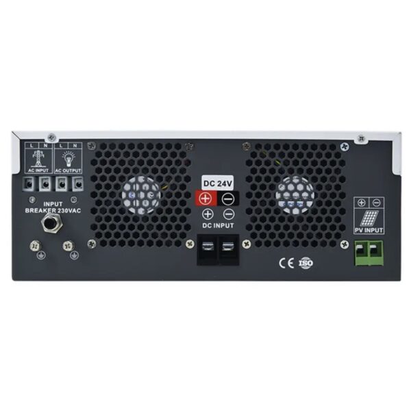 ⁦انفرتر OKA لتشغيل الأجهزة المنزلية وقت انقطاع الكهرباء أو مع أنظمة الطاقة الشمسية
قدرة 2000 فولت أمبير – 1600 وات
موديل Oka 2000⁩ - الصورة ⁦2⁩