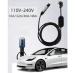 ⁦شاحن سيارة كهربائي محمول متوافق مع سيارات Tesla التي تشحن بالكهرباء 3.5 كيلو واط – 16 امبير 250 فولت / موديل D16A1⁩ - الصورة ⁦7⁩