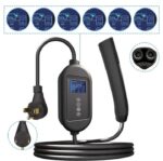 ⁦شاحن سيارة كهربائي محمول متوافق مع سيارات Tesla التي تشحن بالكهرباء 7 كيلو واط – 32 امبير 250 فولت / موديل D16A1⁩ - الصورة ⁦2⁩