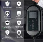 ⁦شاحن سيارة كهربائي محمول متوافق مع سيارات Tesla التي تشحن بالكهرباء 7 كيلو واط – 32 امبير 250 فولت / موديل D16A1⁩ - الصورة ⁦3⁩