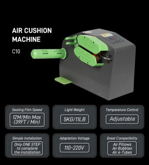 ⁦الة تصنيع البابلز والاكياس الفقاعية الهوائية عالية السرعة والجودة مع رول اكياس هدية مع المنتج / موديل C10⁩ - الصورة ⁦12⁩