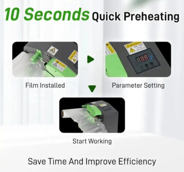 ⁦الة تصنيع البابلز والاكياس الفقاعية الهوائية عالية السرعة والجودة مع رول اكياس هدية مع المنتج / موديل C10⁩ - الصورة ⁦11⁩