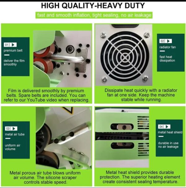 ⁦الة تصنيع البابلز والاكياس الفقاعية الهوائية عالية السرعة والجودة مع رول اكياس هدية مع المنتج / موديل T8⁩ - الصورة ⁦6⁩