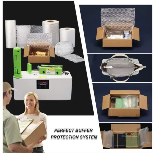 ⁦الة تصنيع البابلز والاكياس الفقاعية الهوائية عالية السرعة والجودة مع رول اكياس هدية مع المنتج / موديل T8⁩ - الصورة ⁦12⁩