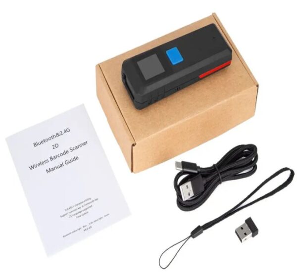 ⁦اوكا سكانر ليزر باركود – QR Code وايرلس عالي الجودة به شاشة لاظهار قراءة الباركود ويعمل بالبلوتوث – 2D / موديل M9D⁩ - الصورة ⁦4⁩