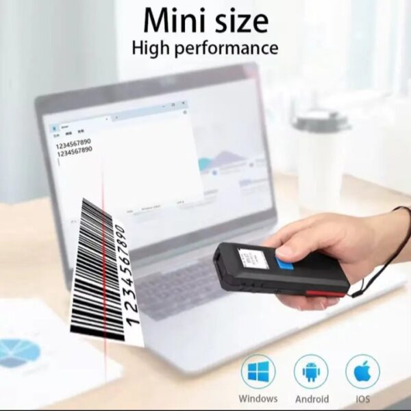 ⁦اوكا سكانر ليزر باركود – QR Code وايرلس عالي الجودة به شاشة لاظهار قراءة الباركود ويعمل بالبلوتوث – 2D / موديل M9D⁩ - الصورة ⁦5⁩