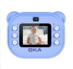 ⁦اوكا كاميرا طباعة صور فورية مع طابعة حرارية للاطفال- موديل JK10 / لون ازرق⁩ - الصورة ⁦3⁩