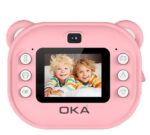 ⁦اوكا كاميرا طباعة صور فورية مع طابعة حرارية للاطفال- موديل JK10 / لون وردي⁩ - الصورة ⁦4⁩