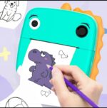 ⁦اوكا كاميرا طباعة صور فورية مع طابعة حرارية للاطفال- موديل JK20 / لون تركواز⁩ - الصورة ⁦2⁩