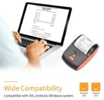 ⁦طابعة حرارية وايرلس يدوية تعمل من خلال الابلكيشن او البلوتوث او الكمبيوتر او لاب توب / موديل PT-220⁩ - الصورة ⁦4⁩