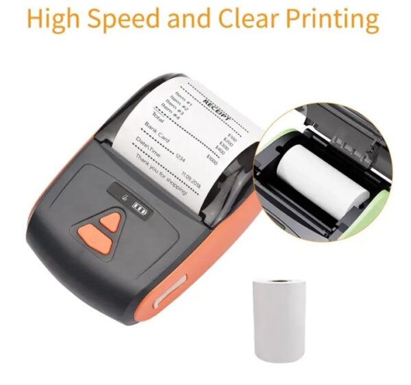 ⁦طابعة حرارية وايرلس يدوية تعمل من خلال الابلكيشن او البلوتوث او الكمبيوتر او لاب توب / موديل PT-220⁩ - الصورة ⁦2⁩