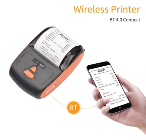 ⁦طابعة حرارية وايرلس يدوية تعمل من خلال الابلكيشن او البلوتوث او الكمبيوتر او لاب توب / موديل PT-220⁩ - الصورة ⁦11⁩