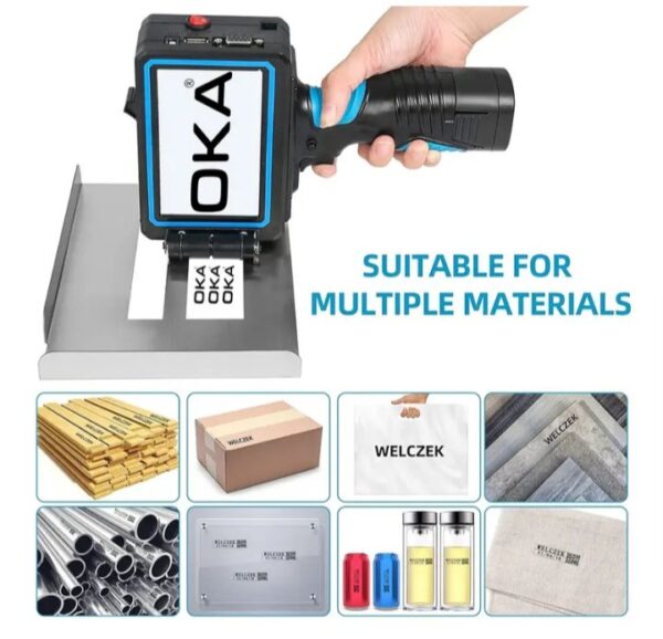 ⁦طابعة لاسلكية محمولة من OKA للطباعة علي الكراتين والخشب والحديد والالومنيوم بالحبر / موديل TTR100⁩ - الصورة ⁦5⁩