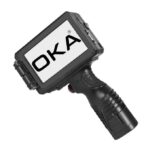 طابعة لاسلكية محمولة من OKA للطباعة علي الكراتين والخشب والحديد والالومنيوم بالحبر / موديل TTR200