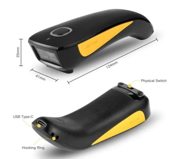 ⁦ماسح الباركود اللاسلكي من NETUM – قابل لإعادة الشحن – موديل C750⁩ - الصورة ⁦6⁩