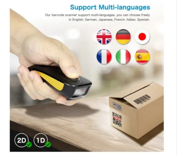 ⁦ماسح الباركود اللاسلكي من NETUM – قابل لإعادة الشحن – موديل C750⁩ - الصورة ⁦7⁩