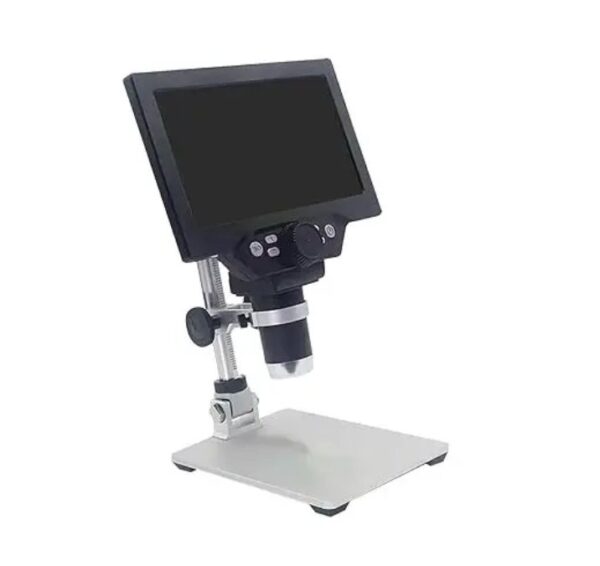 ⁦ميكروسكوب رقمي G1200 بدقة 12 ميجابكسل مع شاشة LCD مقاس 7 بوصات – تكبير حتى 1200x | مع حامل من خليط معدني من الالومنيوم مثالي لفحص الإلكترونيات واللحام الدقيقة⁩ - الصورة ⁦4⁩
