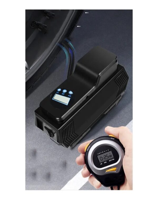 ⁦منفاخ هواء مزود بكشاف اضاءة – لاطارات السيارات والدراجات والكرات و الاطواق العائمة يعمل علي ولاعة السيارة أو البطارية / NBX65⁩ - الصورة ⁦7⁩