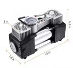 ⁦منفاخ هواء 2 سلندر مزود بكشاف اضاءة – لاطارات السيارات والدراجات والكرات و الاطواق العائمة يعمل علي ولاعة السيارة أو البطارية -Dc 12V -AC 628A⁩ - الصورة ⁦10⁩