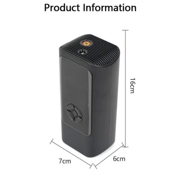 ⁦كمبروسر منفاخ مضخة هواء محمولة لاسلكي للسيارات / موديل PR-F1901⁩ - الصورة ⁦2⁩