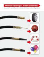 ⁦منفاخ هواء 2 سلندر – لاطارات السيارات والدراجات والكرات و الاطواق العائمة يعمل علي ولاعة السيارة أو البطارية – VX01⁩ - الصورة ⁦5⁩