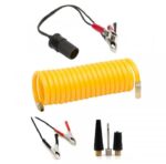 ⁦منفاخ هواء 2 سلندر – لاطارات السيارات والدراجات والكرات و الاطواق العائمة يعمل علي ولاعة السيارة أو البطارية – VX01⁩ - الصورة ⁦3⁩