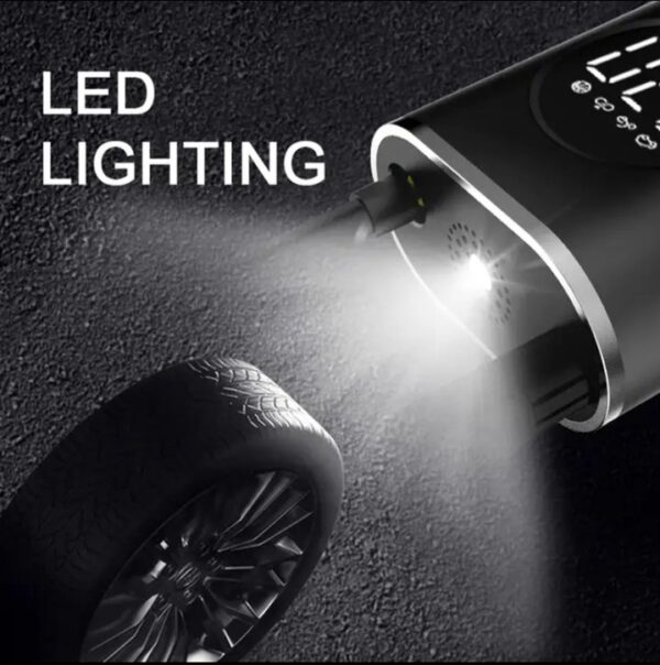 ⁦منفاخ ومضخة هواء محمولة لاسلكية يعمل بدون وصلات ” وايرلس ” 50 واط – بطارية 4000 مللي اميبر / موديل CZK-3668 – لون اسود⁩ - الصورة ⁦9⁩