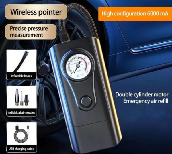 ⁦منفاخ ومضخة هواء محمولة لاسلكية يعمل بدون وصلات ” وايرلس ” / موديل PR-F1901⁩ - الصورة ⁦3⁩