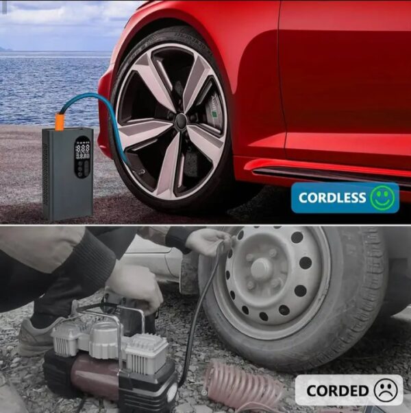 ⁦كمبروسر منفاخ مضخة هواء محمولة لاسلكي للسيارات / موديل PR-1120⁩ - الصورة ⁦6⁩