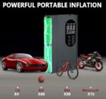⁦كمبروسر منفاخ مضخة هواء محمولة لاسلكي للسيارات / موديل PR-1120⁩ - الصورة ⁦2⁩