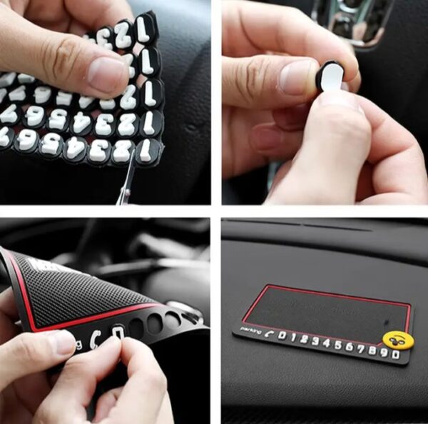 ⁦بادة تابلوه مانعه للانزلاق وحامل ارقام الهاتف الخاص بك – 4S⁩ - الصورة ⁦4⁩