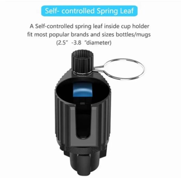 ⁦حامل أكواب للسيارة بالاضافة الي 1 فتحة كوب صغيرة وفتحة اكواب كبيرة وحامل موبايل/ موديل A02⁩ - الصورة ⁦2⁩