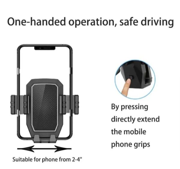 ⁦حامل أكواب للسيارة بالاضافة الي 1 فتحة كوب صغيرة وفتحة اكواب كبيرة وحامل موبايل/ موديل A02⁩ - الصورة ⁦4⁩