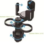 ⁦حامل أكواب للسيارة بالاضافة الي 2 فتحة كوب صغيرة وفتحة اكواب كبيرة وحامل موبايل/ موديل CUP-B03⁩ - الصورة ⁦6⁩