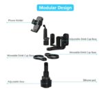 ⁦حامل أكواب للسيارة بالاضافة الي 2 فتحة كوب صغيرة وفتحة اكواب كبيرة وحامل موبايل/ موديل CUP-B04⁩ - الصورة ⁦4⁩