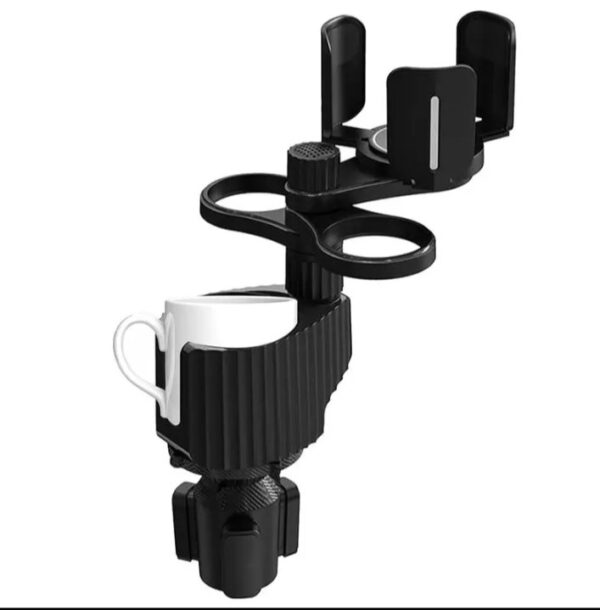 ⁦حامل أكواب للسيارة بالاضافة الي 2 فتحة كوب صغيرة وفتحة اكواب كبيرة / موديل CUP-A03⁩ - الصورة ⁦5⁩