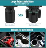 ⁦حامل أكواب للسيارة بالاضافة الي 2 فتحة كوب صغيرة وفتحة اكواب كبيرة بالأضافة الي حامل موبايل / موديل CUP-A04⁩ - الصورة ⁦5⁩