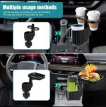 ⁦حامل أكواب للسيارة بالاضافة الي 2 فتحة كوب صغيرة وفتحة اكواب كبيرة بالأضافة الي حامل موبايل / موديل CUP-A04⁩ - الصورة ⁦7⁩