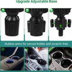 ⁦حامل أكواب للسيارة مزود بحامل للموبايل وصينية طعام دوارة قابلة للفصل بالاضافة الي 2 فتحة كوب صغيرة وفتحة اكواب كبيرة / موديل CUP-A06⁩ - الصورة ⁦6⁩