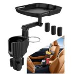 حامل أكواب للسيارة مزود بصينية طعام دوارة قابلة للفصل / موديل CUP-A01