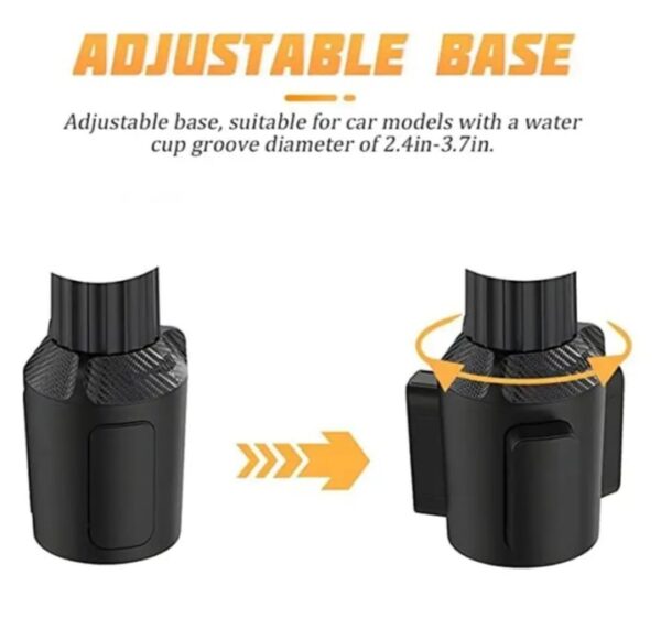 ⁦حامل أكواب للسيارة مزود بصينية طعام دوارة قابلة للفصل / موديل CUP-B01⁩ - الصورة ⁦3⁩