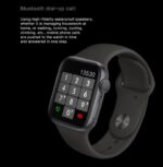 ⁦FR99 Pluse ساعة ذكية 44MM-SERIES 6 شاشة تتش بالكامل جميع زراير الساعة تعمل  مع 2 سوار قماش و سيليكون تدعم اللغة العربية ومتوافقة مع  Android و IOS لون أحمر⁩ - الصورة ⁦3⁩