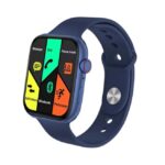 FR99 Pluse ساعة ذكية 44MM-SERIES 6 شاشة تتش بالكامل جميع زراير الساعة تعمل  مع 2 سوار قماش و سيليكون تدعم اللغة العربية ومتوافقة مع  Android و IOS لون أزرق