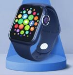 ⁦FR99 Pluse ساعة ذكية 44MM-SERIES 6 شاشة تتش بالكامل جميع زراير الساعة تعمل  مع 2 سوار قماش و سيليكون تدعم اللغة العربية ومتوافقة مع  Android و IOS لون أزرق⁩ - الصورة ⁦4⁩