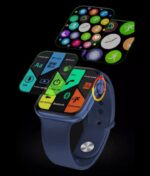 ⁦FR99 Pluse ساعة ذكية 44MM-SERIES 6 شاشة تتش بالكامل جميع زراير الساعة تعمل  مع 2 سوار قماش و سيليكون تدعم اللغة العربية ومتوافقة مع  Android و IOS لون أزرق⁩ - الصورة ⁦7⁩