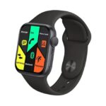 FR99 Pluse ساعة ذكية 44MM-SERIES 6 شاشة تتش بالكامل جميع زراير الساعة تعمل  مع 2 سوار قماش و سيليكون تدعم اللغة العربية ومتوافقة مع  Android و IOS لون أسود